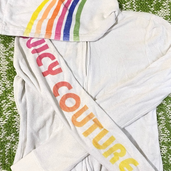 Small Juicy Couture Terry Cloth Track Jacket with Colourful Design🌈 - Picture 3 of 13